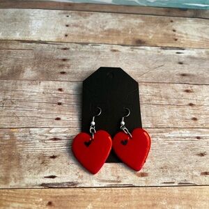 Red Heart Earrings